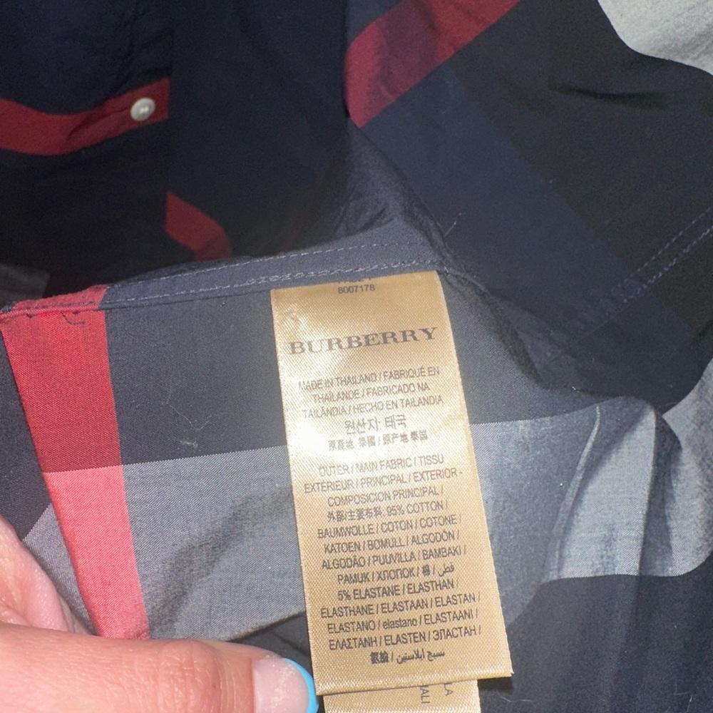 Burberry Plaid Shirt